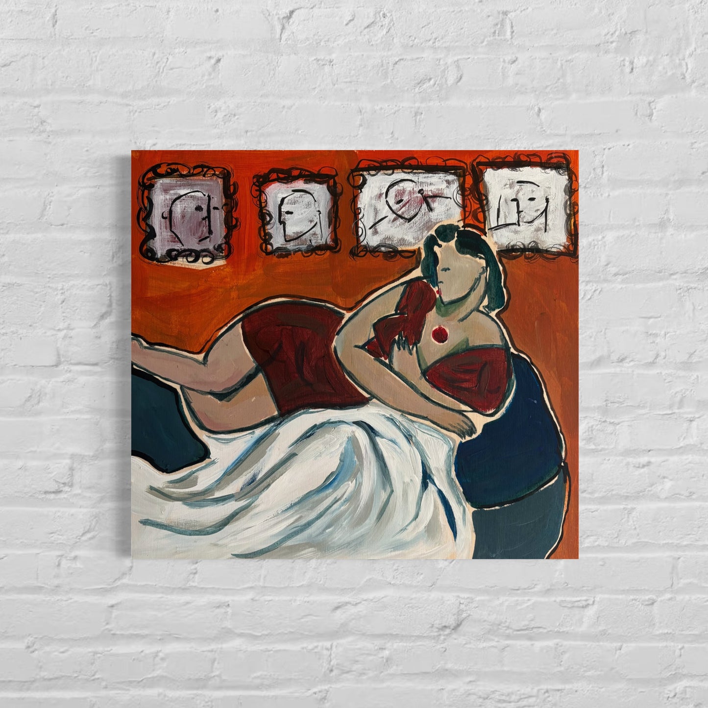 Odalisque Couchée by Henri Matisse Redrawn