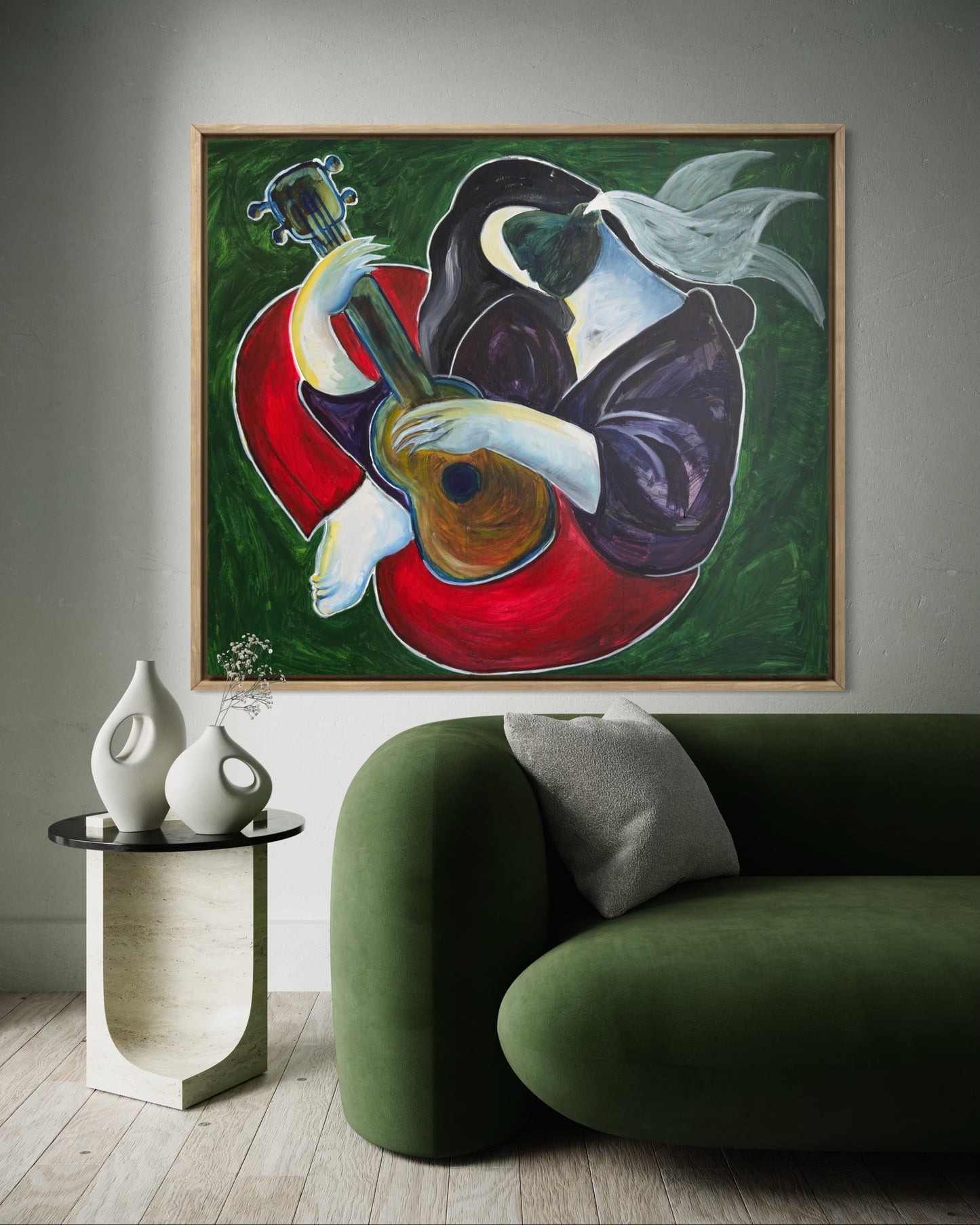 Ukulele Player by Henri Matisse Redrawn