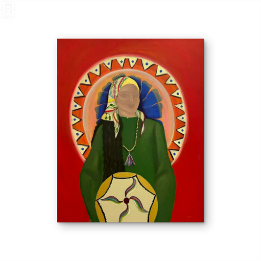 A Woman Holding Daf