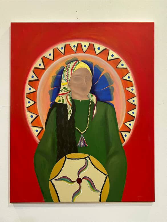 A Woman Holding Daf